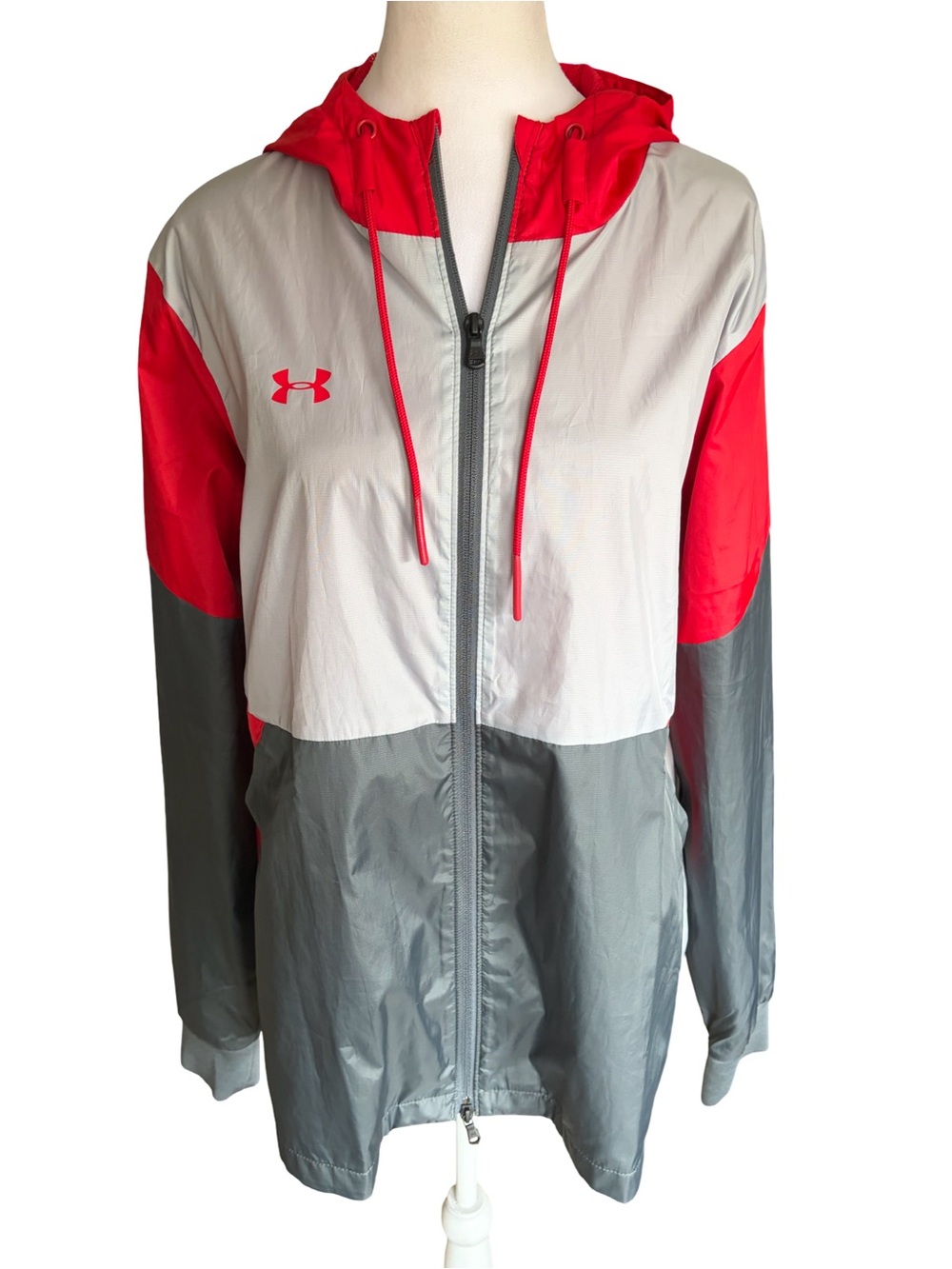Under Armour Legacy Team Women’s XL Tall Loose Windbreaker Jacket - Picture 8 of 16